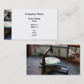 昔ながりの顕微鏡 名刺 (正面/裏面)