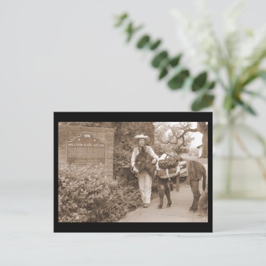 昔のろばの郵便はがき ポストカード (スタンド正面)