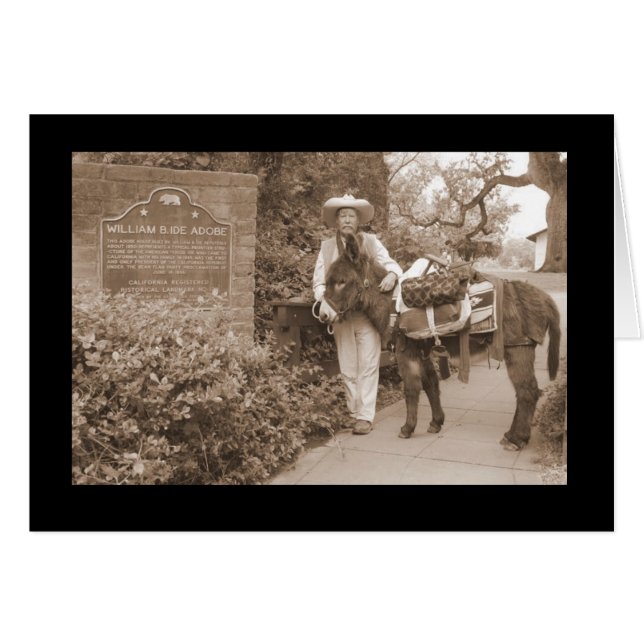 昔のろばカード (正面横)