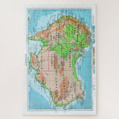 昔のオーストラリア。修復された地図。 ジグソーパズル (縦)