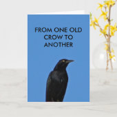 昔のカラスから次のカラスへ カード (黄色い花)