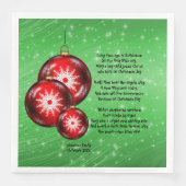 昔のクリスマス・キャロルの歌詞 (正面)