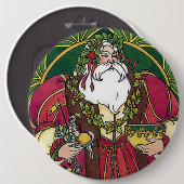 昔のサンタ 缶バッジ (正面&裏面)