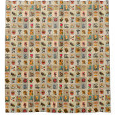 昔のシャワー・カーテン シャワーカーテン (正面)