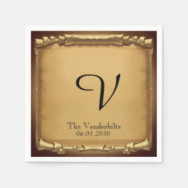 昔のナプキン結婚に スタンダードカクテルナプキン