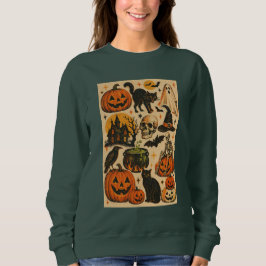 昔のハロウィン スウェットシャツ