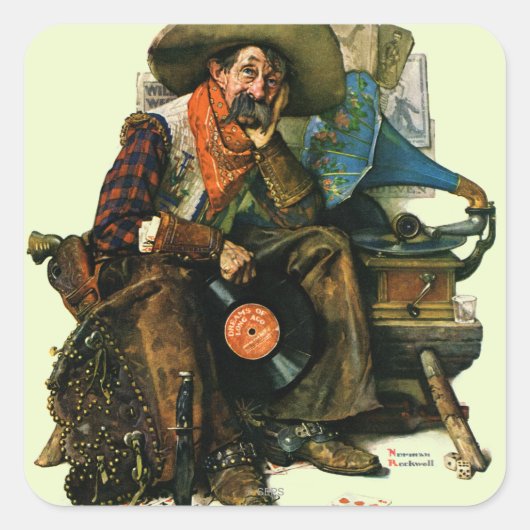 昔の夢 スクエアシール (正面)