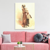 昔の好奇心旺盛な店の小さな男らしさ キャンバスプリント (インサイチュ (リビング))