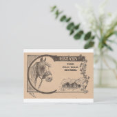 『昔の戦いの馬』 ポストカード (スタンド正面)