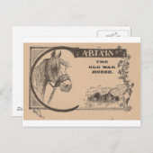 『昔の戦いの馬』 ポストカード (正面/裏面)