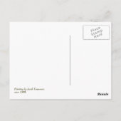 昔の教室の風景画 ファインアート ポストカード (裏面)