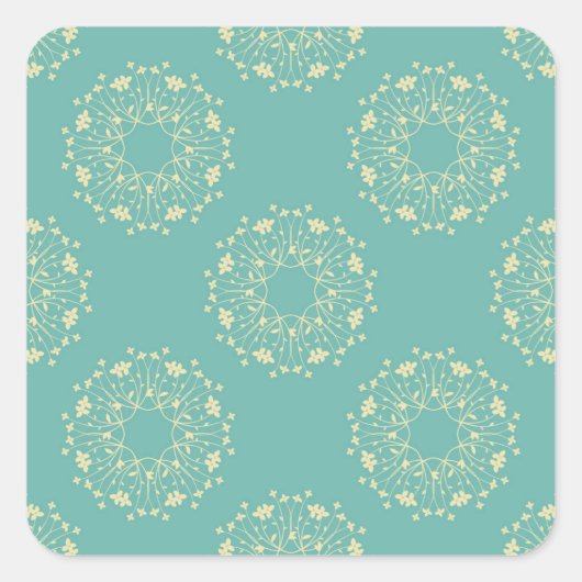 昔の花シール スクエアシール (正面)