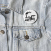 昔の蒸気機関車 缶バッジ (インサイチュ)