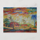 昔の通り ポストカード (正面)