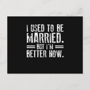 昔はあ結婚したったが今は元気だ 案内ポストカード