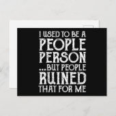 昔は人だから人が駄目にした ポストカード (正面/裏面)