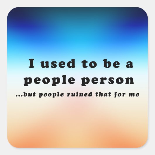 昔は人間だった… スクエアシール (正面)