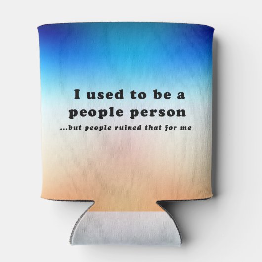 昔は人間だった… 缶クーラー (裏面)