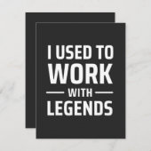 昔は伝説を扱っていた サンキューカード (正面/裏面)