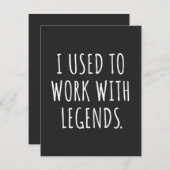 昔は伝説を扱っていた サンキューカード (正面/裏面)