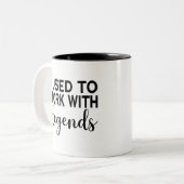 昔は伝説を扱っていた ツートーンマグカップ (正面左)