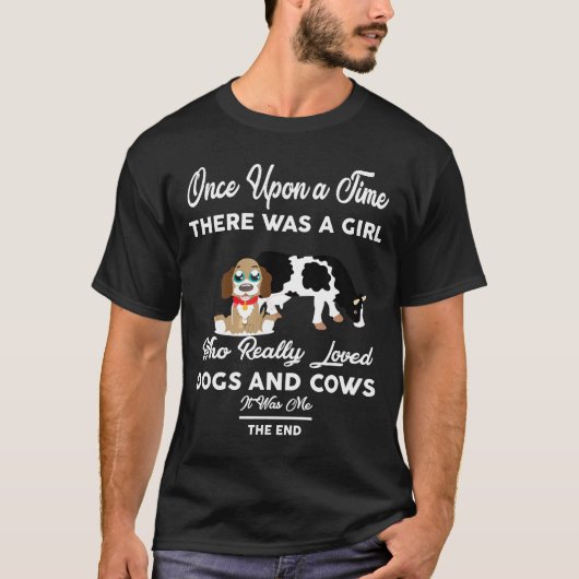 昔は犬や牛が牛を飼っていた Tシャツ (正面)
