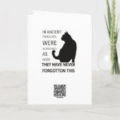 昔は猫は神として信仰されていた カード (裏面)