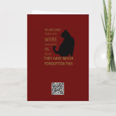 昔は猫は神として信仰されていた カード (裏面)