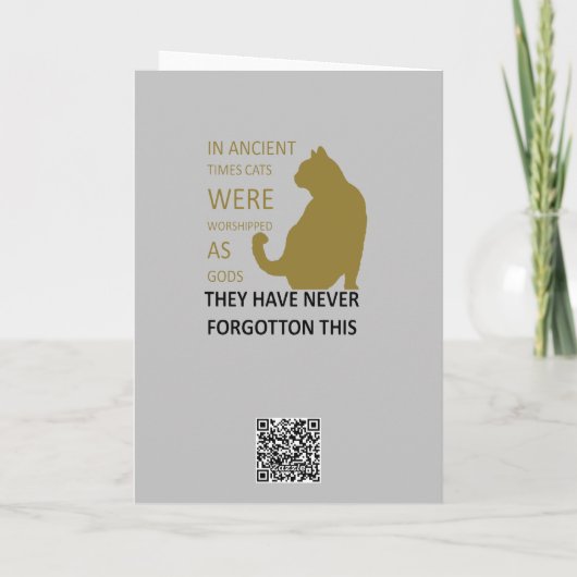 昔は猫は神として信仰されていたv5 カード (裏面)