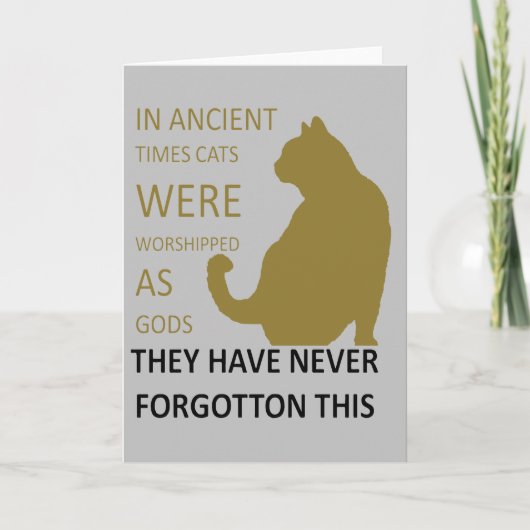 昔は猫は神として信仰されていたv5 カード (正面)