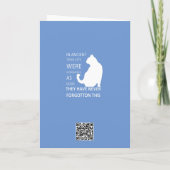 昔は猫を神として祭る カード (裏面)