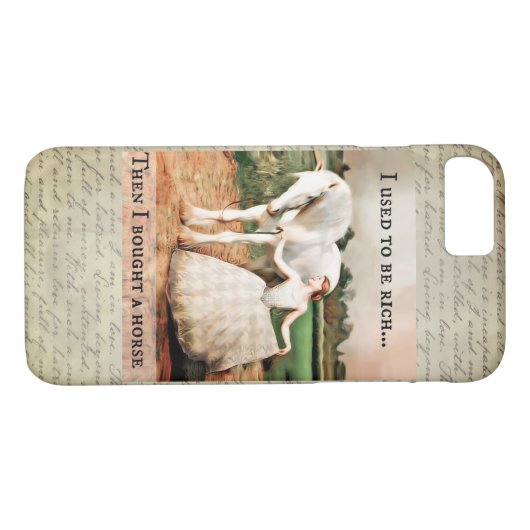 昔は金持ちだったが、それから馬買をやった Case-Mate iPhoneケース (裏面(横))