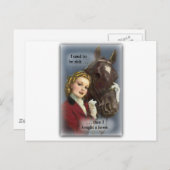 昔は金持ちだった買が、馬だった ポストカード (正面/裏面)