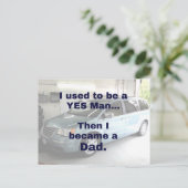 昔はyesでパパ ポストカード (スタンド正面)