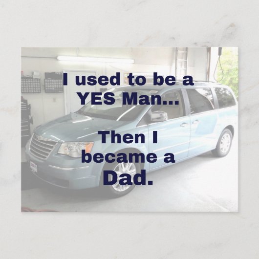 昔はyesでパパ ポストカード (正面)