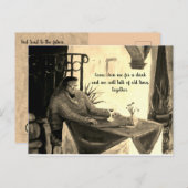 昔を語ろうの招待状 ポストカード (正面/裏面)