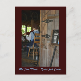 昔音楽~バイオリン弾き ポストカード