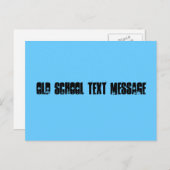 昔風のテキストメッセージ ポストカード (正面/裏面)