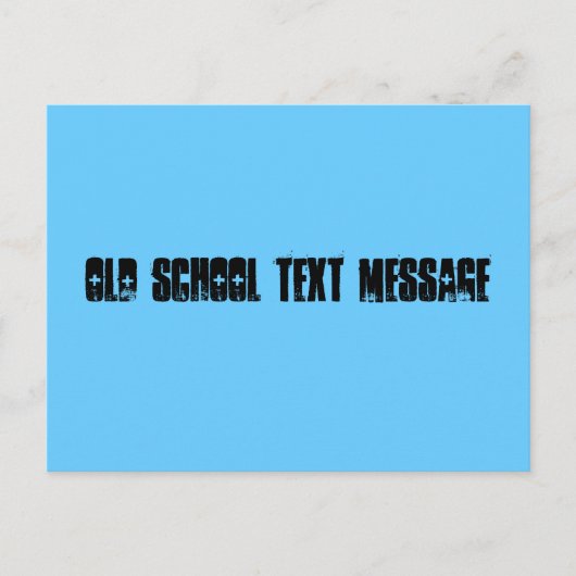 昔風のテキストメッセージ ポストカード (正面)