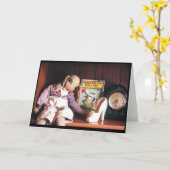 昔…グリーティングカード カード (黄色い花)