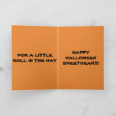 星々が干草の中で私を転がパンプキンのパッチで満たす カード (内部)