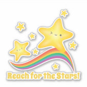 星々に励ましの言葉を求めやる気を起こさせるる シール (正面)