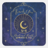 星々の間の夜の天結婚空のz= スクエアシール (正面)