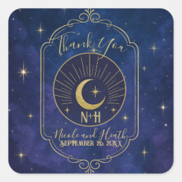 星々の間の夜の天結婚空のz= スクエアシール