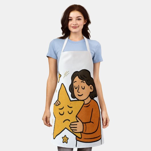 星々を抱き締める エプロン (着用した状態)