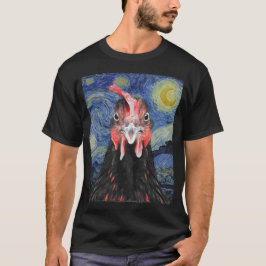 星おもしろいの夜に主演した鶏 Tシャツ