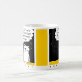 星おもしろいを見る猫の漫画 コーヒーマグカップ (中央)