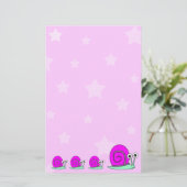 星およびかたつむりの文房具 便箋 (スタンド正面)