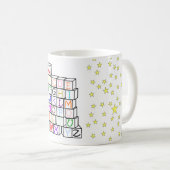 星およびブロック! コーヒーマグカップ (正面右)