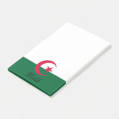 星および三日月の月のパーソナライズな旗 ポストイット (アングル)